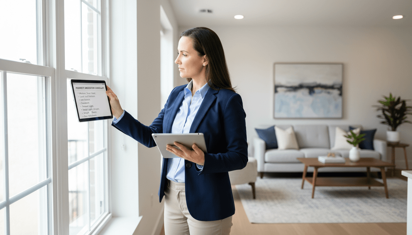 Property inspection and quality check